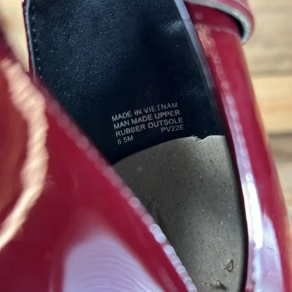 MICHAEL Michael Kors Lawson Open Toe Leather Bootie - Burgundy - 6.5 - NWOB - Picture 9 of 9